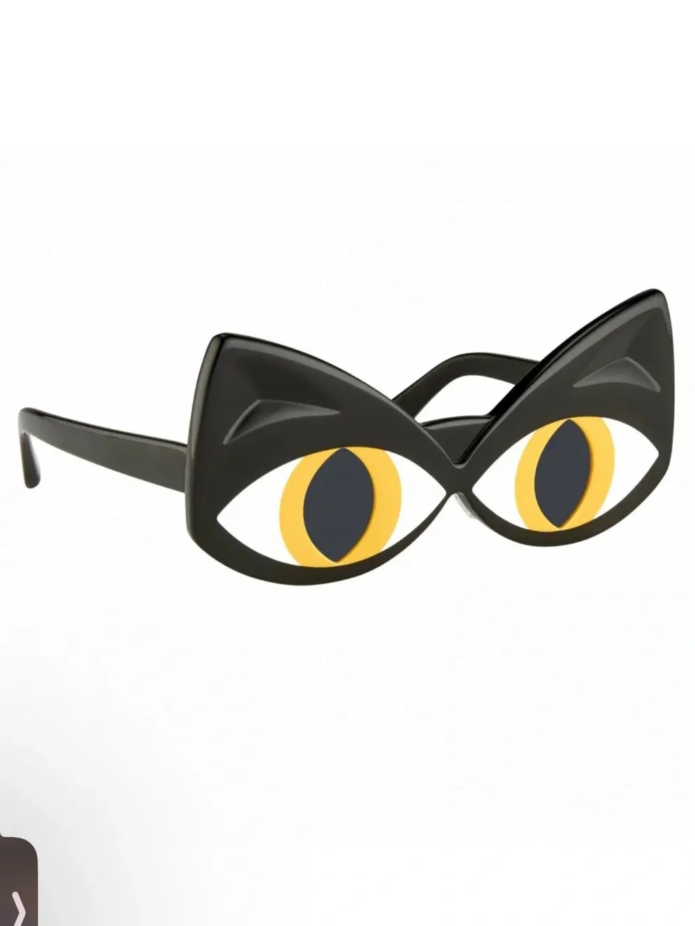 Yazbukey Black Cat Eyes Plastic Sunglasses